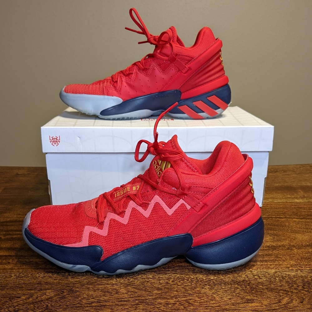Adidas D.O.N. Issue 2 J Spider Man Shoes - Big Kids Junior's Size 6.5 (G55709).